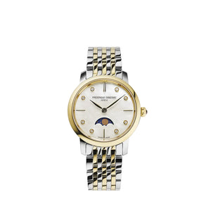 Women's Quartz Diamond Watches Frederique Constant Moonphase FC-206MPWD1S3B